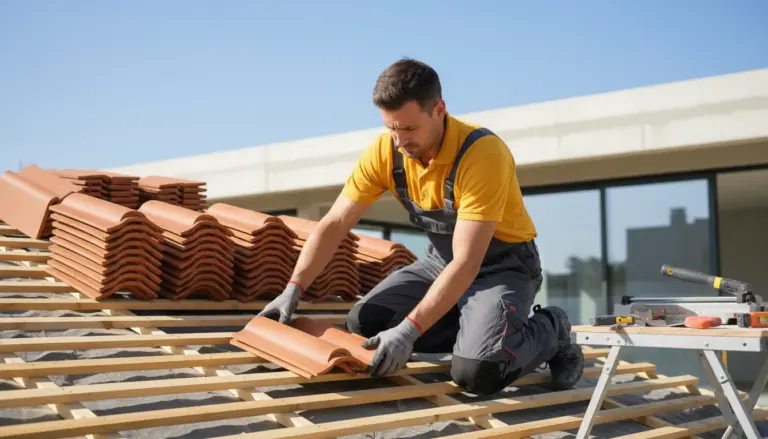 Clay tile installation in Farmington, NM 